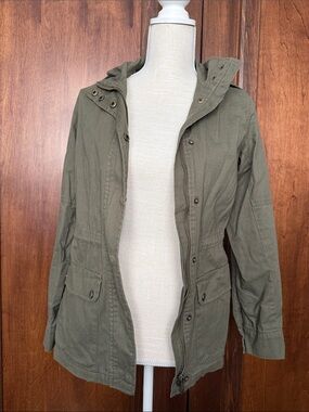 Blue Rain Olive Utility Jacket with Hood